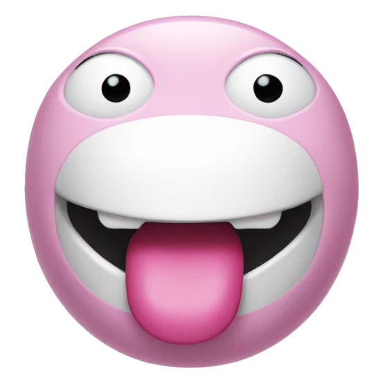 pink baymax drooling sticker