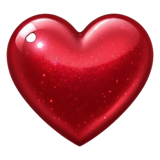 red glitter cyberpunk love sticker