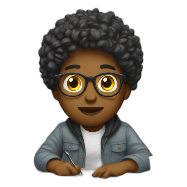 designer-artist-at-desk sticker