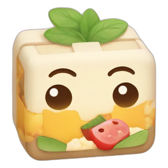 kawaii bento box sticker