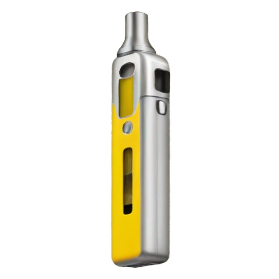 yellow electronic cigarette vape rectangle  sticker