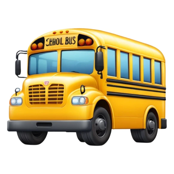 yellow school bus sticker