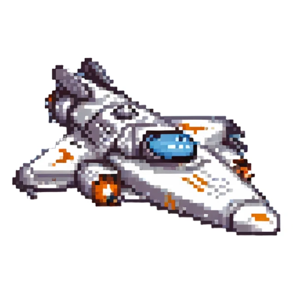 space cruiser orange accents sticker