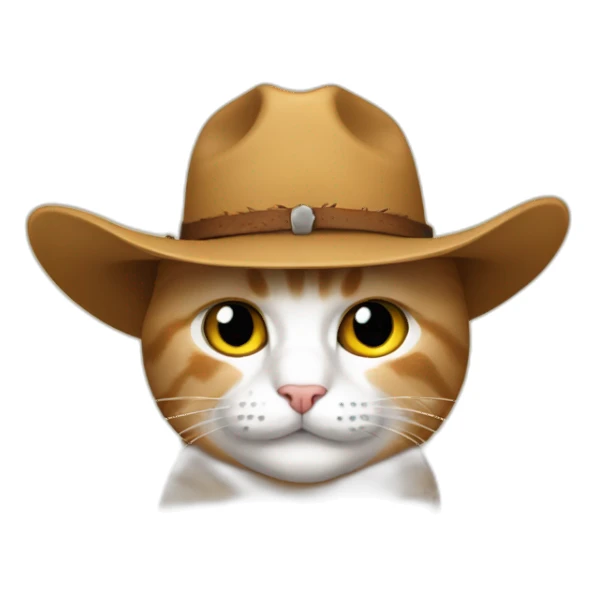 cat with cowboy bootsd sticker