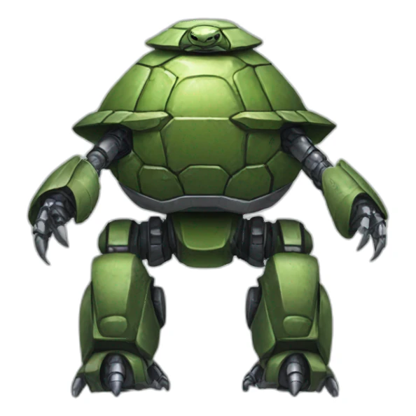 A robot armored turtle sticker