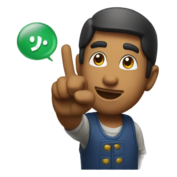 nintendo raising fingers  sticker