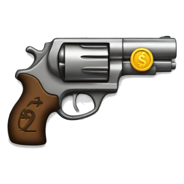 money gun sticker