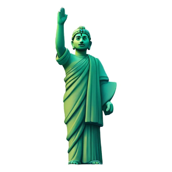 statue of unity from india  sticker
