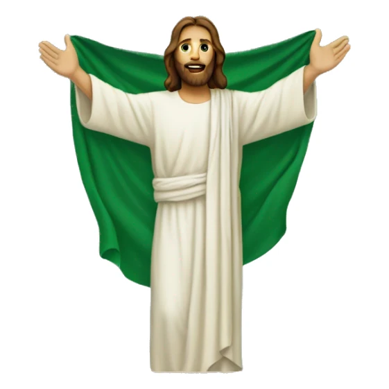 Jesus Christ supporting Pakistan  sticker