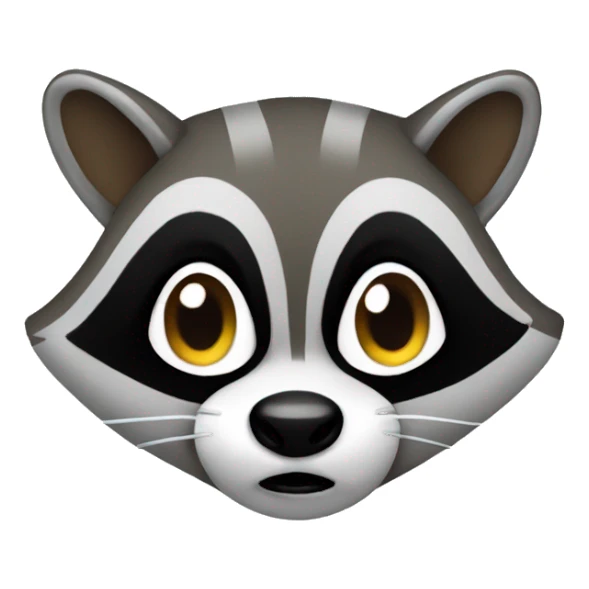 Hacking raccoon sticker