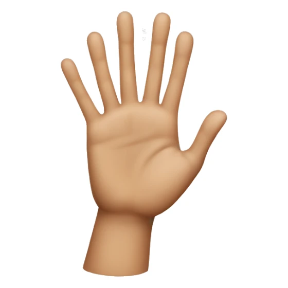 Clapping hands, long fingers sticker