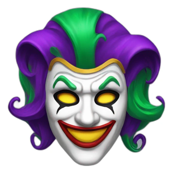 Masque jocker sticker