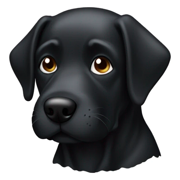 black dog pooping sticker