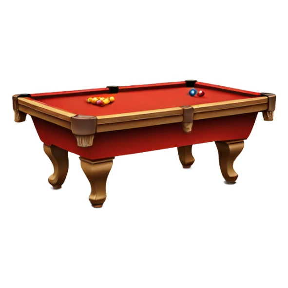 red pool table sticker