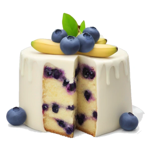 Blueberry banana cake  sticker