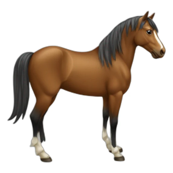 Cheval sur cheval sticker
