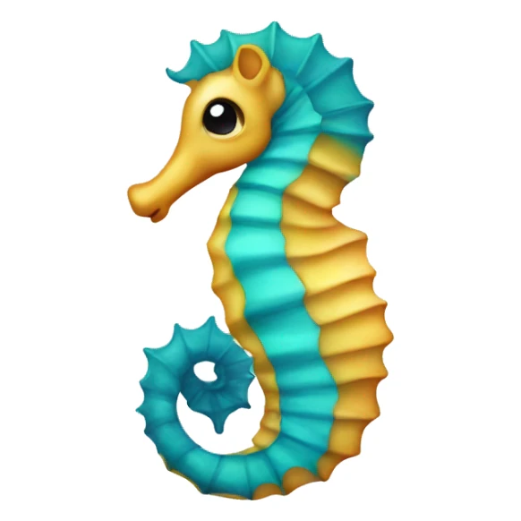 Cute seahorse sticker