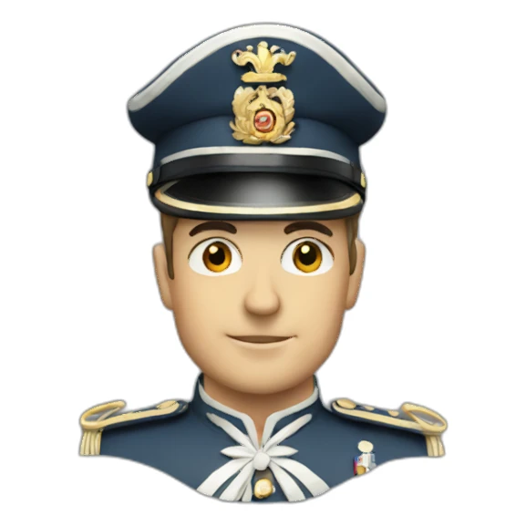 British Officer salutating sticker