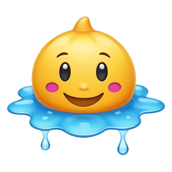 puddle toy smailing sticker