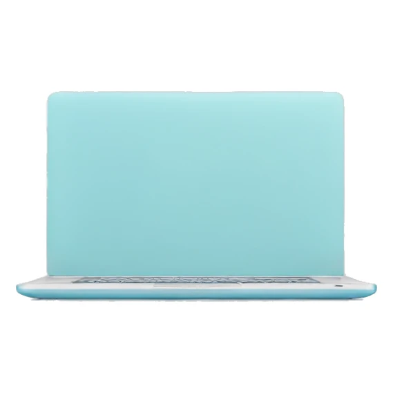 pastel blue laptop sticker