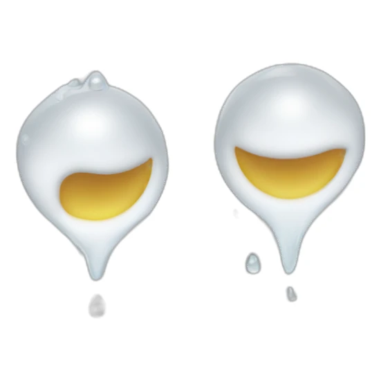 white water droplets sticker