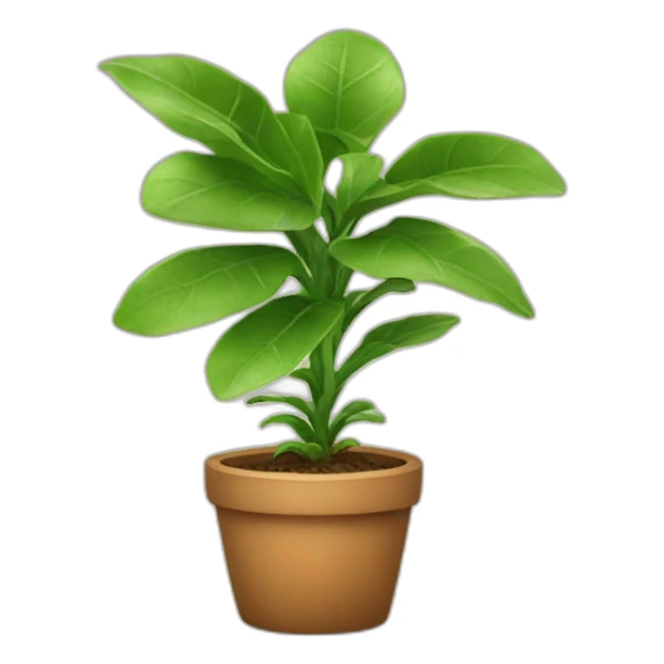 Home plant with eyes sticker