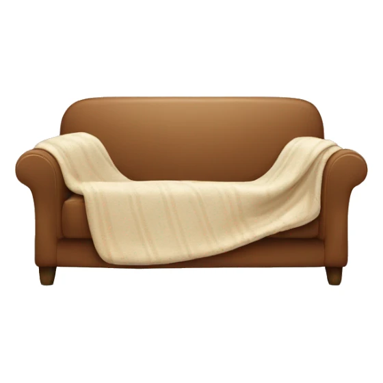 couch with blanket sticker