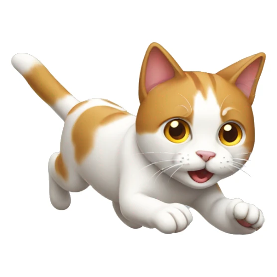Running cat sticker