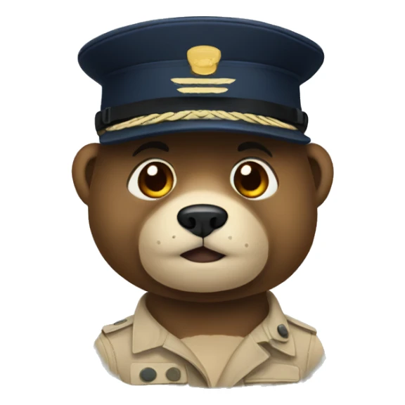 marine bear sticker
