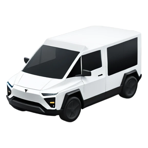 Tesla cybertruck white sticker