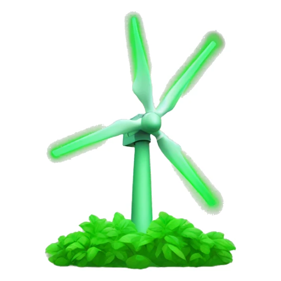Green energy sticker
