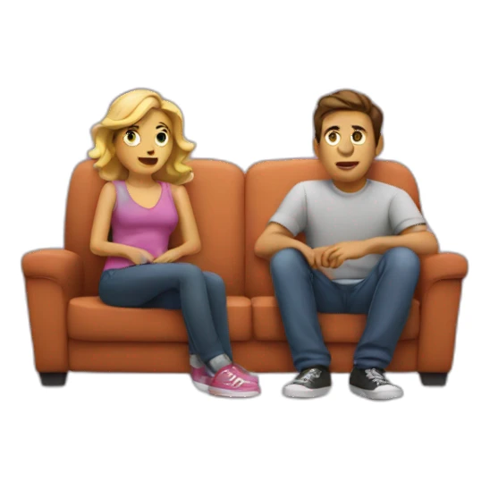 watching movie sticker