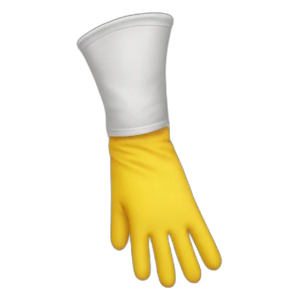 thin yellow gloves sticker