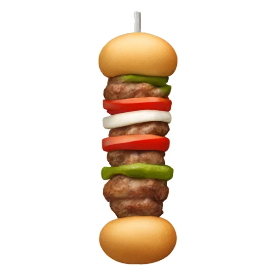 kebab on a skewer sticker