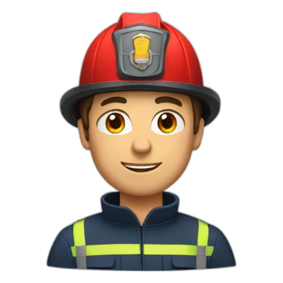 French fireman sticker