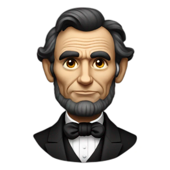 spherical abraham Lincoln sticker