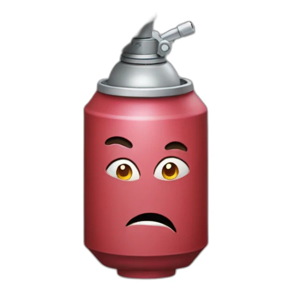 aerosol con piernas sticker