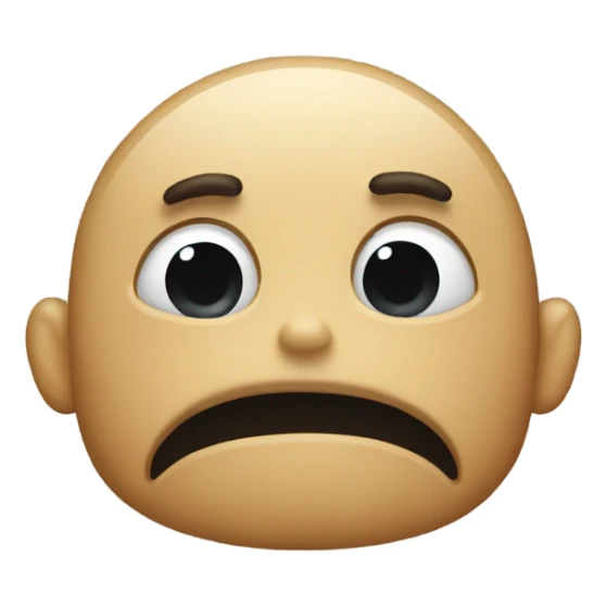 sad head shake sticker