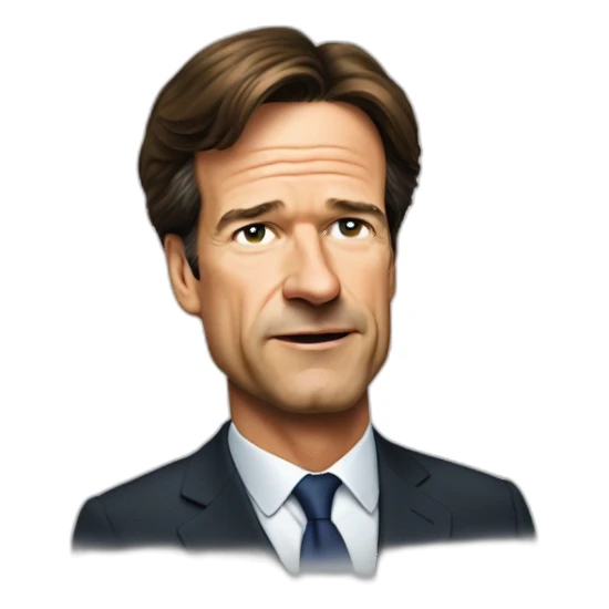 Mark Rutte long nose sticker