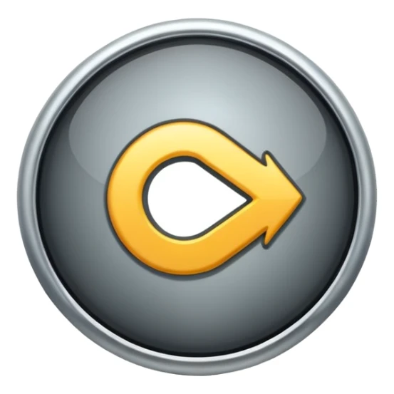 mac os single circled arrow sticker