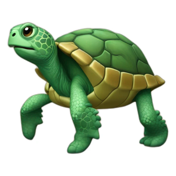 Tortue sur cheval sticker