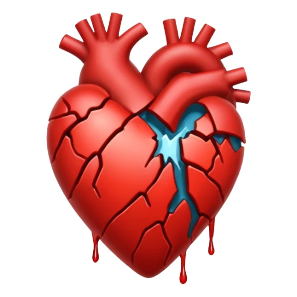 heart about to break sticker