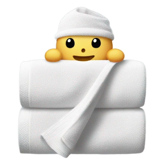 towel for hand sticker