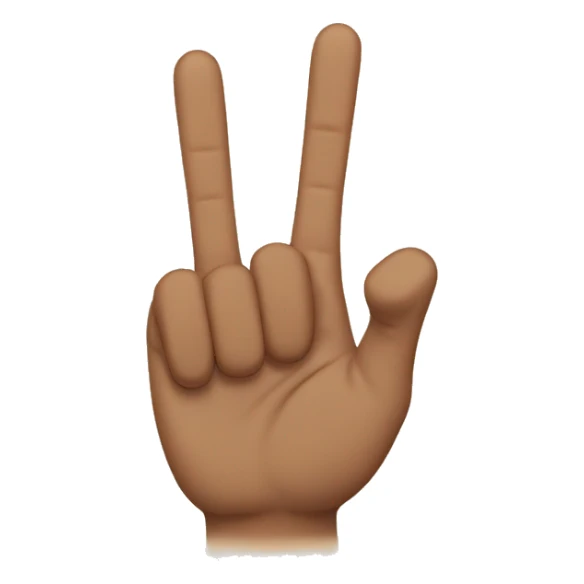 Showing four fingers sticker