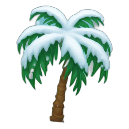 palm in the snow sticker