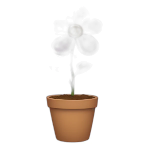 heart flower sticker