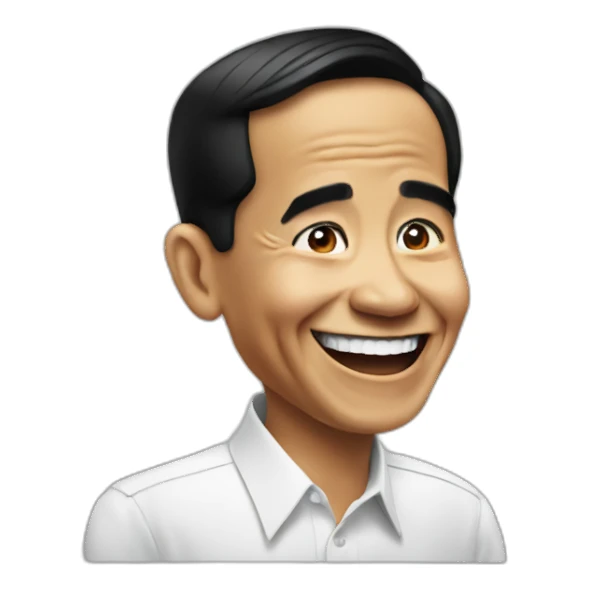 jokowi laugh sticker