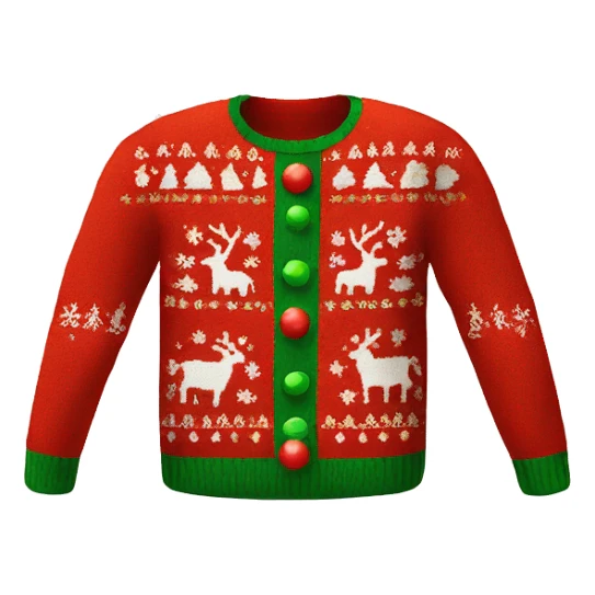 ugly christmas sweater sticker