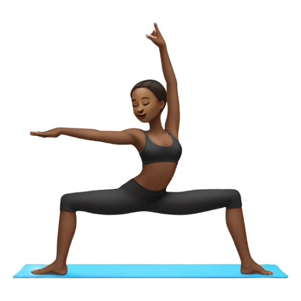 Girl doing candlestick pose sticker