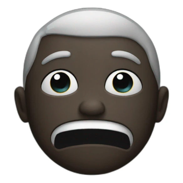 deep dark sadness with a smile sticker